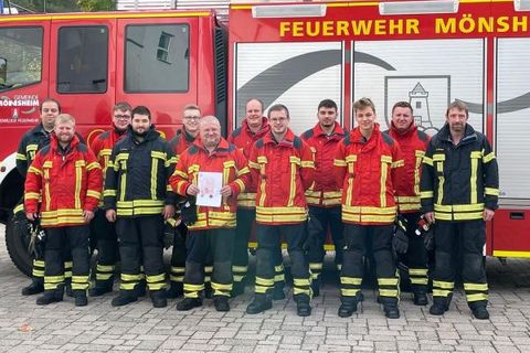 Gruppe der Feuerwehr Mönsheim