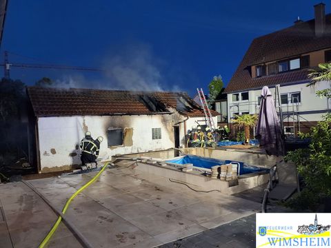 Seitliche Ansicht Schuppen